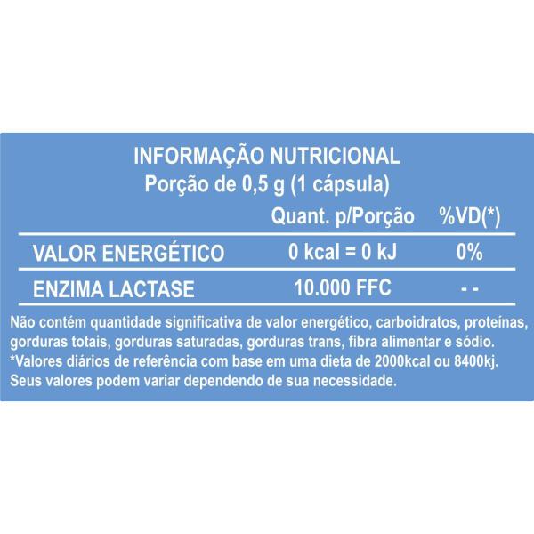 Lactase 10.000fcc Enzima 60 Cápsulas Natunéctar Lactose Imagem de Lactase 10.000fcc Enzima 60 Cápsulas Natunéctar Lactose