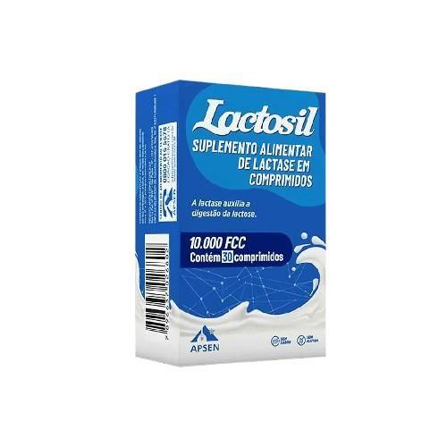 Imagem de  Lactosil 10000 Fcc 30 comprimidos  Auxiliar De Digestao Da Lactose Apsen 