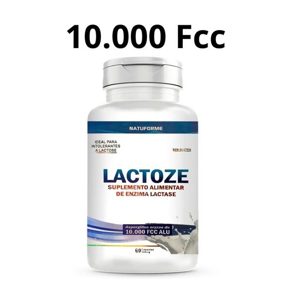 Imagem de Lactoze 10000 Fcc Alu 60 Cápsulas Intolerância A Lactose