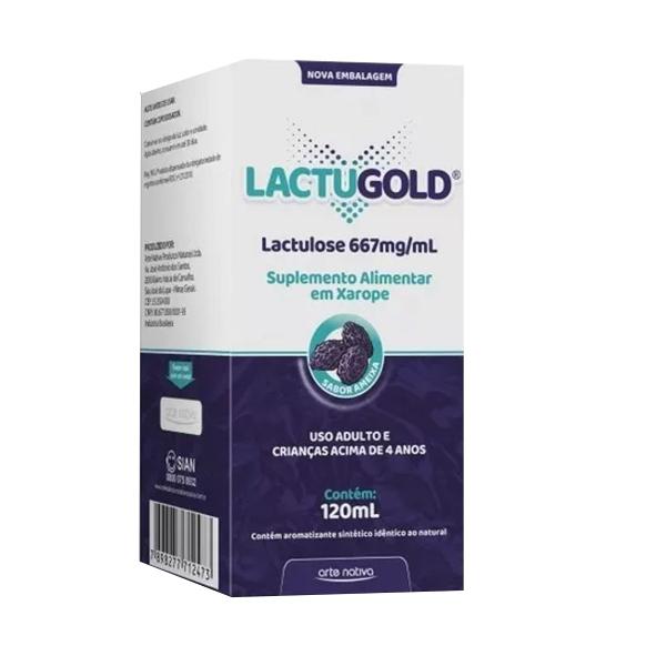 Imagem de Lactugold 120ml Arte Nativa (lactulose)  Ameixa Kit c/ 10un