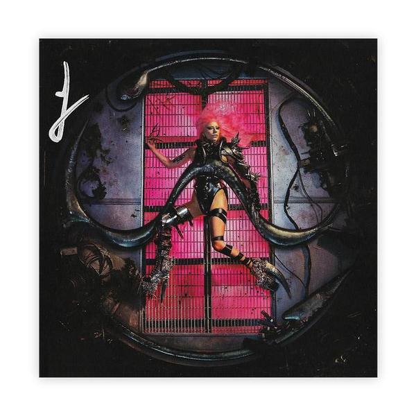Lady Gaga Chromatica 初回特典 サイン入りアートカード Lady Gaga - CD Deluxe Chromatica Canadense + Art Card Autografado