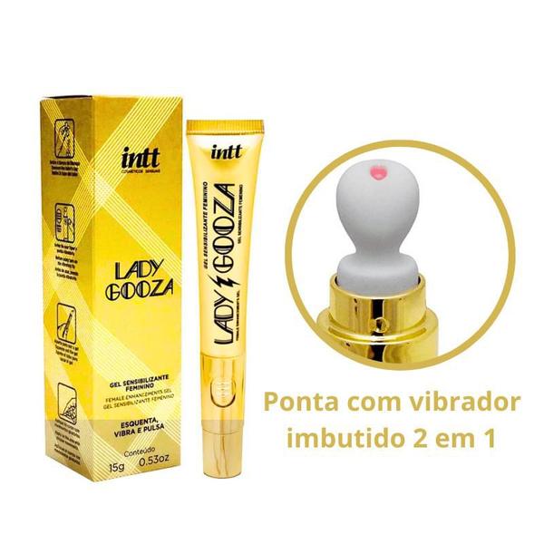 Imagem de Lady Gooza 2 em 1 Gel Sensibilizante Feminino com Ponta Vibratória