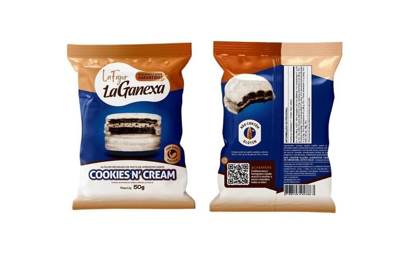 Imagem de LAFAJOR COOKIES CREAM COM WHEY PROTEIN 12x50g - LA GANEXA