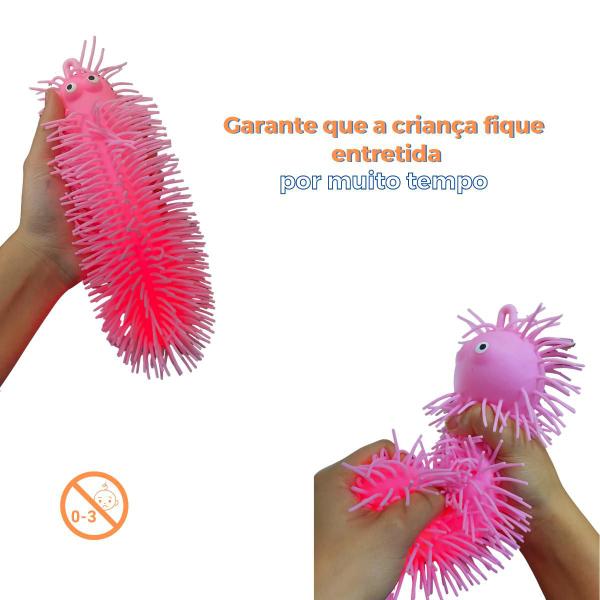 Lagarta Fun Anti-Ansiedade: Brinquedo de Apertar - Art Brink Imagem de Lagarta Fun Anti-Ansiedade: Brinquedo de Apertar