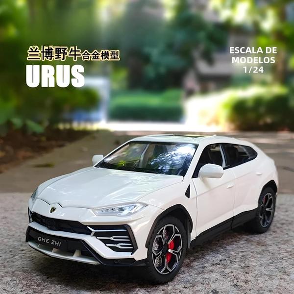 Imagem de Lamborghini URUS SUV Liga Carro Esportivo Modelo 1:24 Escala Diecast Metal Off-road Com Som E Luz