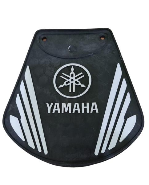 Imagem de Lameira Parabarro Para Moto Logo Yamaha Branco Ybr Dt Rd Xtz