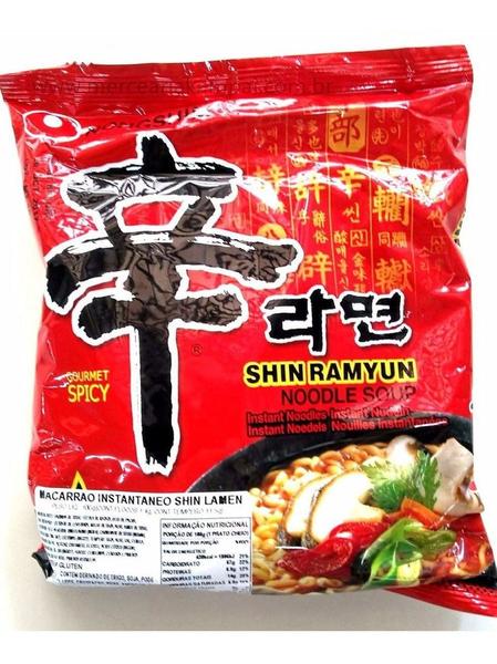 Imagem de Lamen Coreano Shin Ramyun Picante 100gr Nongshim - Kit com 3