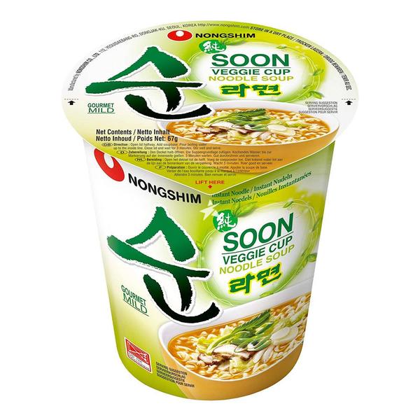 Imagem de LAMEN COREANO VEGETARIANO NONGSHIM SOON VEGGIE COPO  67g