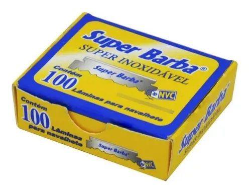 Lâmina Barbear SUPERBARBA (meia) - 100 lâminas Imagem de Lâmina Barbear SUPERBARBA (meia) - 100 lâminas