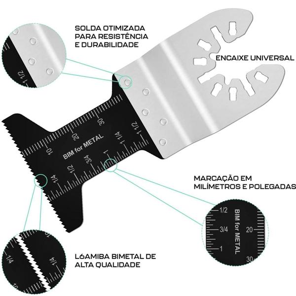 Imagem de Lâmina Bimetal De Serra Oscilante Multiferramenta Multicorte