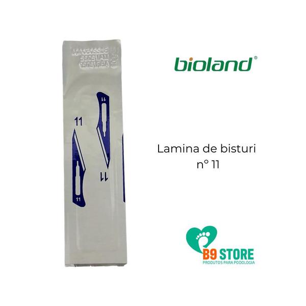 Imagem de Lamina Bisturi 11 Bioland 10 unid  e cabo 3 Thimon 1 unid