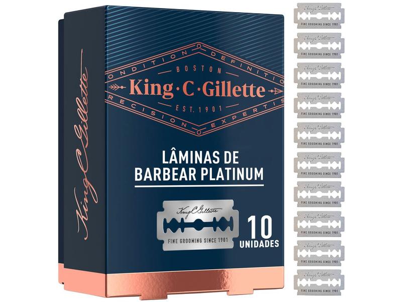 Imagem de Lâmina de Barbear Gillette King C 10 Unidades