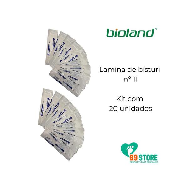 Imagem de Lâmina de bisturi escolher numeração com 20 unid Bioland