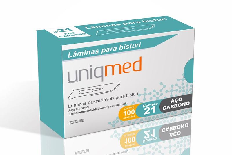 Imagem de Lâmina de Bisturi N.21 Aço Carbono 1 Unidade Uniqmed