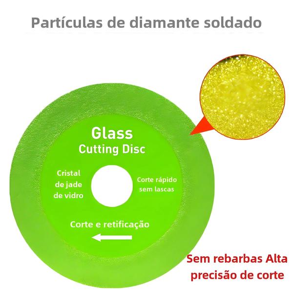 Imagem de Lâmina de Corte de Vidro Diamante - 100/115/125mm - Disco de Serra para Pedra, Cerâmica e Jade