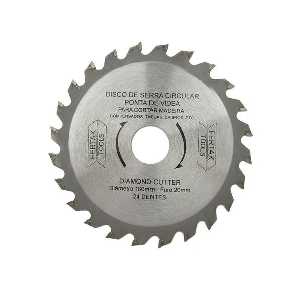 Imagem de Lâmina de Serra Circular 4.3/8 Pol. 24 Dentes x 110mm x 20mm Fertak