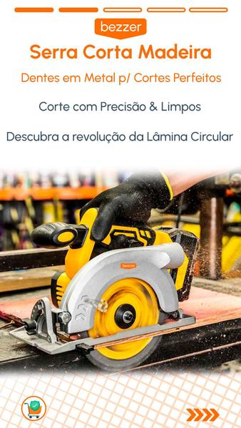 Imagem de Lâmina de Serra Circular Vonder 165 X 20 mm 24 Dentes Vídea para ISCV 1831, SCV 1206 e Serra Circular de Trilho