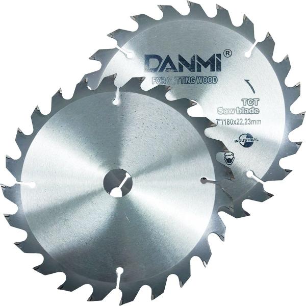 Imagem de Lamina Disco De Corte Prata Circular Madeira 180mm 24 Dentes