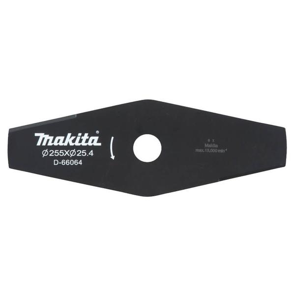 Imagem de Lâmina Faca 2x255 para Roçadeira Furo 1" Makita D-66064