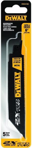 Imagem de Lamina p/serra sabre dewalt metal 2x c/5pcs 6 14 /18 dpp