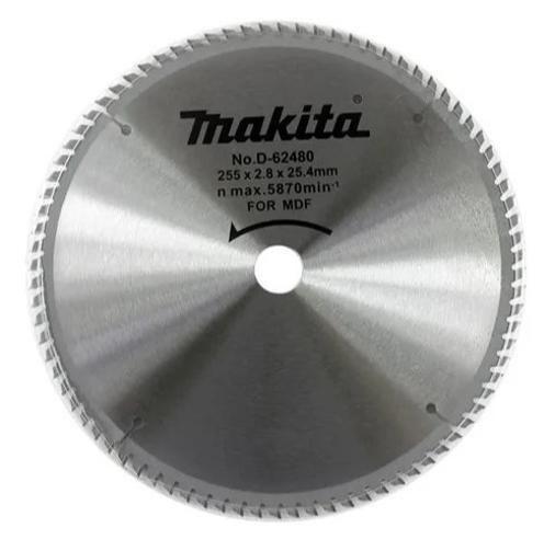 Imagem de Lâmina Para Serra Mdf 255Mmx25,4Mmx84T Dentes D-62480 Makita