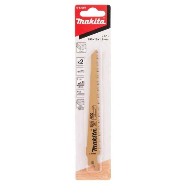 Imagem de Lâmina para Serra Sabre 6" para Madeira Makita D-53089 - com 2 Peças