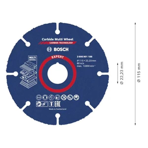 Imagem de Lamina Serra Circular Tungstenio 4.1/2 X 22mm Multimaterial - Bosch