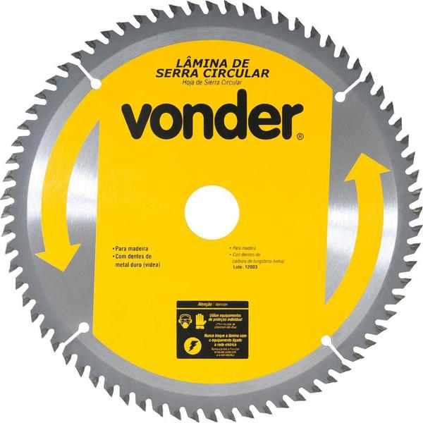 Imagem de Lamina Serra Circular Vídea 185x20x2,6mm 60 Dentes 7200 Rpm 