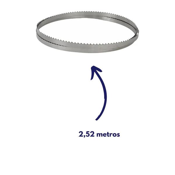 Imagem de LÂMINA SERRA FITA AÇOUGUE CARNE 2,52mts STARRETT MKP16X6/SK4