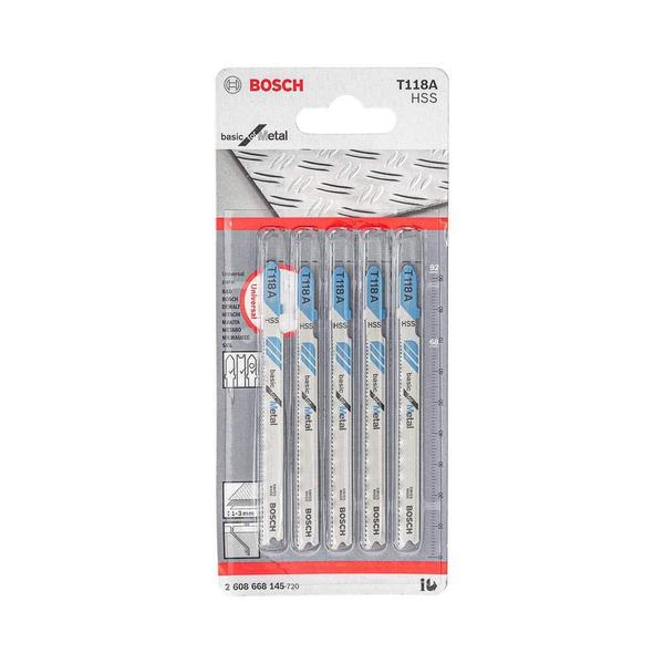 Imagem de Lâmina Serra Tico Tico T118A 5 Peças Basic For Metal Bosch