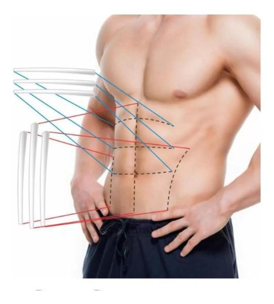 Imagem de Lamina Silicone Pós Cirurgia Lipo Hd Lad Canaleta 3un Kelogel