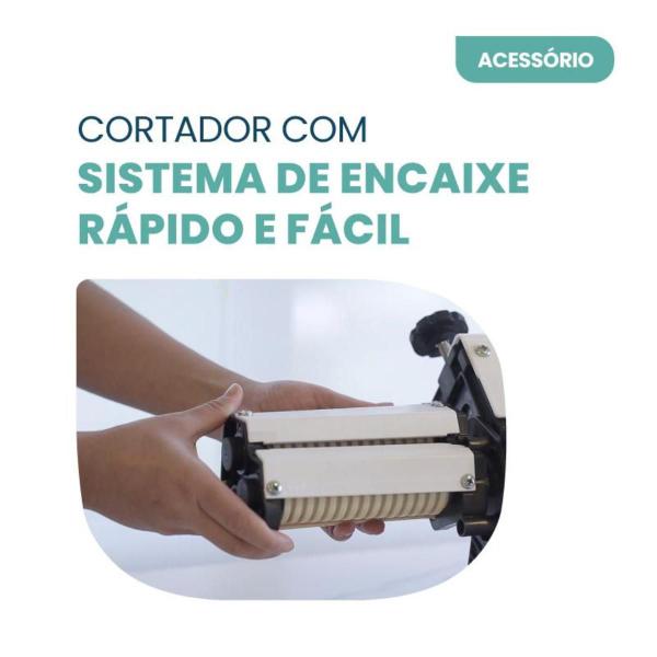 Laminador De Massa 28cm Cromado Anodilar Pizza Pastel Pão Imagem de Laminador De Massa 28cm Cromado Anodilar Pizza Pastel Pão