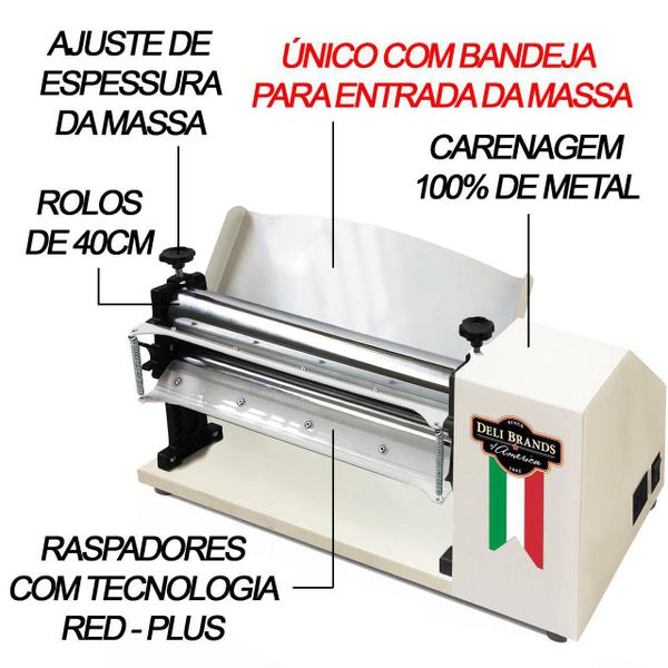 Imagem de Laminador de Massa Elétrico 40cm - Robusto e Eficiente