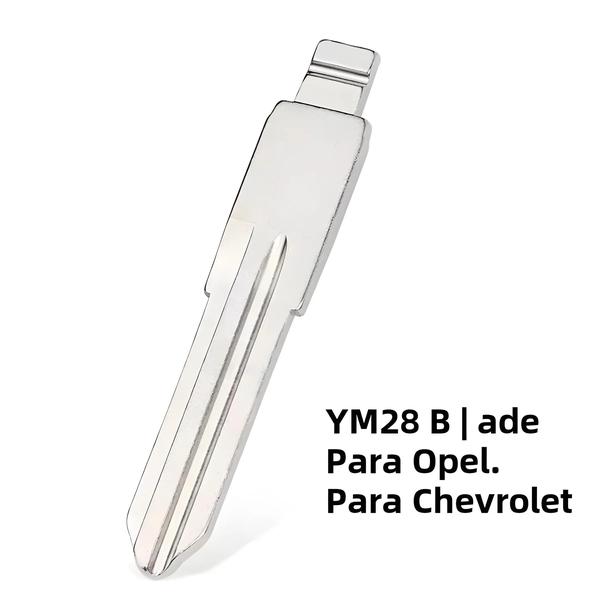 Imagem de Lâminas de Chave Remota Opel/Chevrolet em Branco - YM28/HU46 - Compatíveis com Keydiy e Xhorse