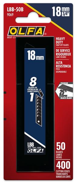 Imagem de Lâminas de reposição para facas utilitárias Snap-Off OLFA LBB-50B