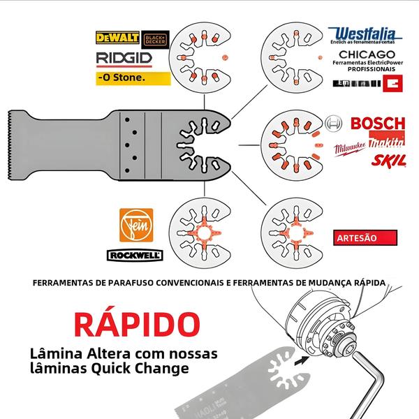 Imagem de Lâminas Oscilações Bimetálicas HCS NEWONE K66 K100 - Liberação Rápida