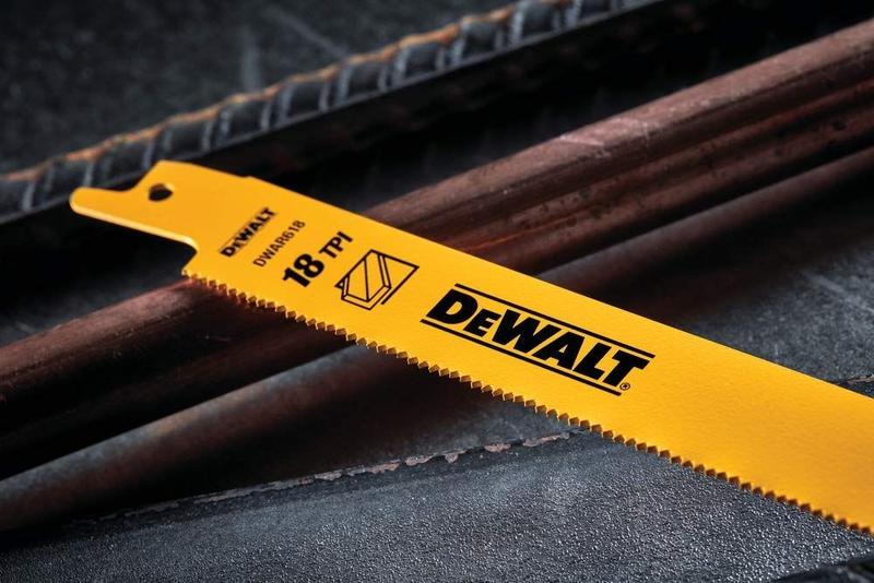 Imagem de Lâminas Recíprocas DEWALT DW4811 - Bimetálicas 18 TPI (Pacote com 5)