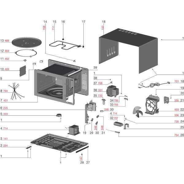 Imagem de Lâmpada 240V 25W Para Micro-ondas Electrolux ME41X MI41S MI41T - 64501991