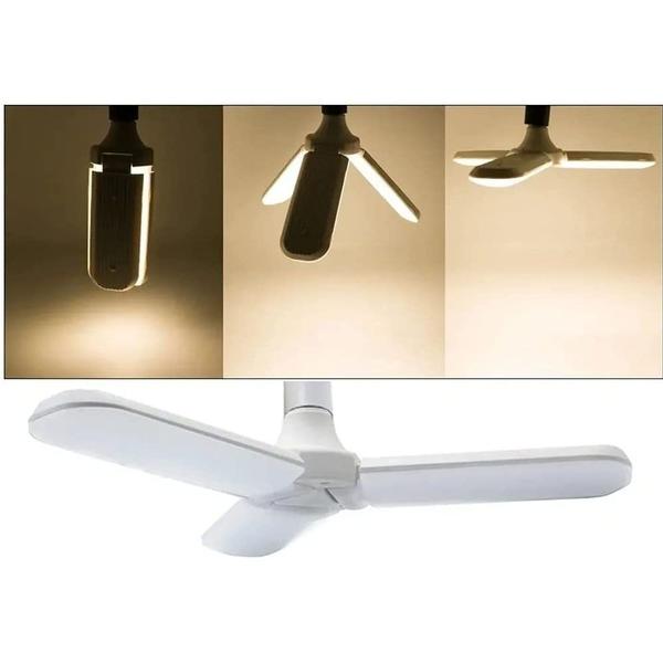 Imagem de Lâmpada 3 Pétala Led 45w Design Ventilador 6500k E27 Branco Frio 027