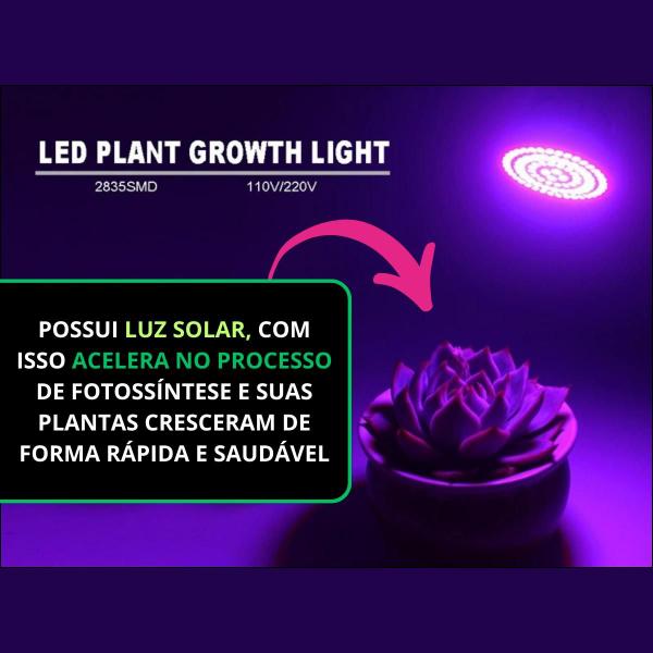 Imagem de Lâmpada 9w Led Grow Light Cultivo Com Luz Solar