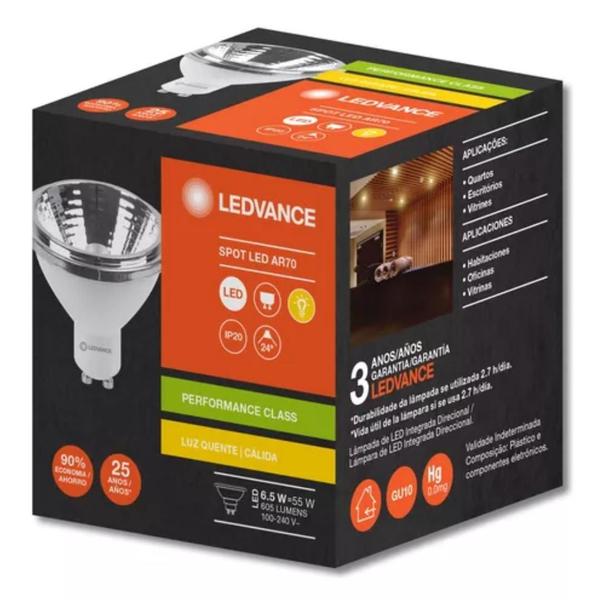 Imagem de LAMPADA AR70 24 6.5W 2700K 605lm BIVOLT GU10G3 LDV LEDVANCE