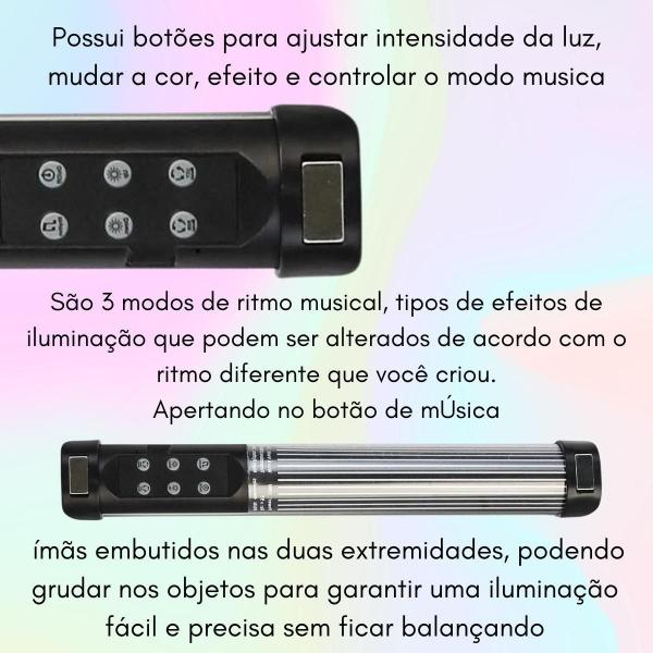 Imagem de Lâmpada Bastão De Luz Rgb Portátil Para Vídeos Filmagens