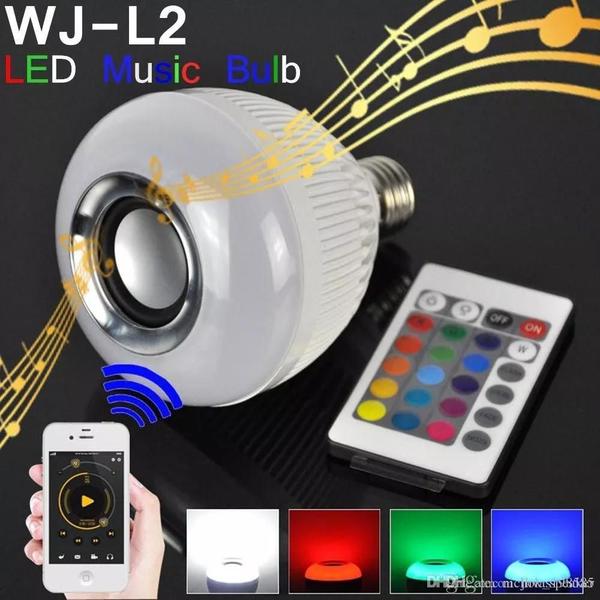 Imagem de Lâmpada Bluetooth Com Led Rgb Música 12W + Controle Remoto