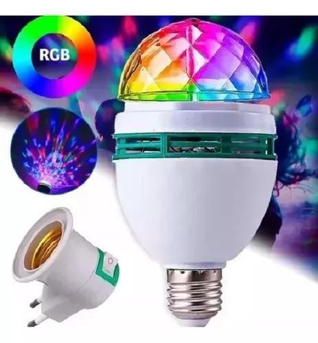 Imagem de Lâmpada Bola Giratória RGB Led Festas