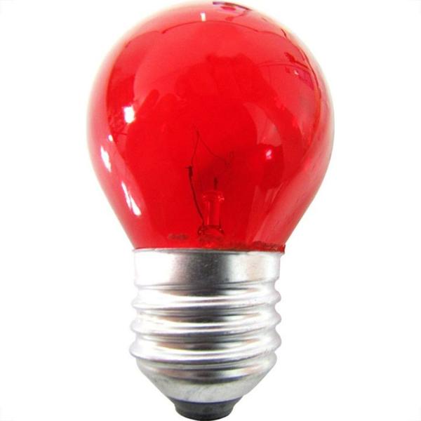 Imagem de Lampada Bolinha Brasfort 15Wx127V Vermelha 8485 - Kit C/25