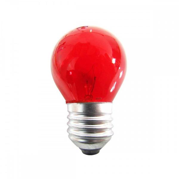 Imagem de Lampada Bolinha Brasfort 15Wx127V Vermelha 8485 - Kit C/25