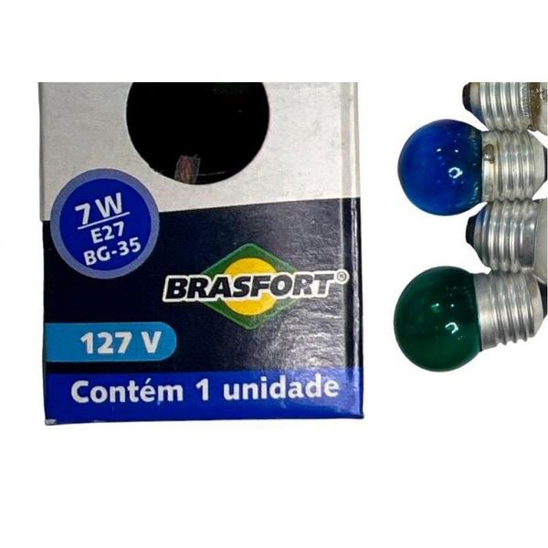 Imagem de Lampada Bolinha Brasfort 7Wx127V. Sortida - Kit C/25 Peças