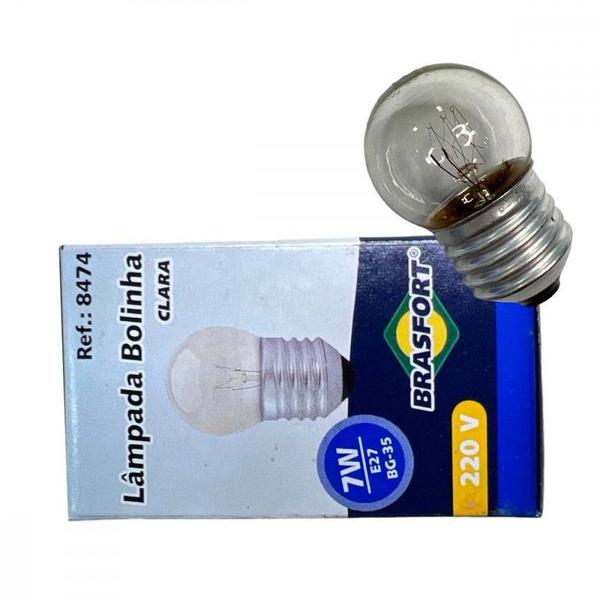 Imagem de Lampada Bolinha Brasfort 7Wx220V. Clara . / Kit C/ 25 Peças