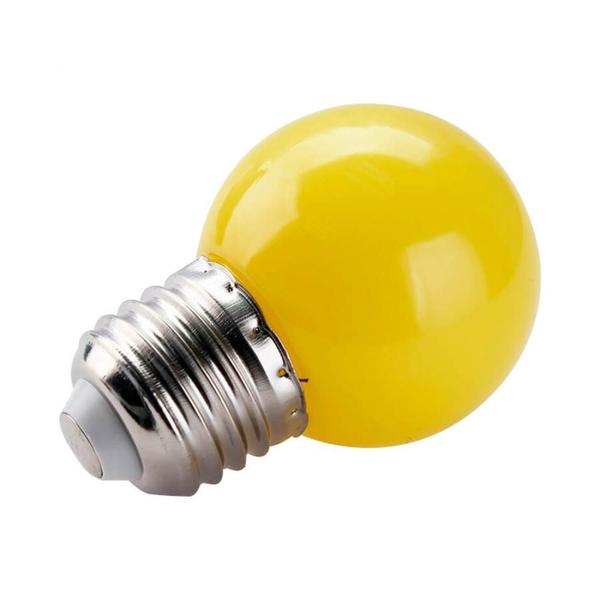 Imagem de Lâmpada bolinha colorida amarela 1w 220v ctb 220v