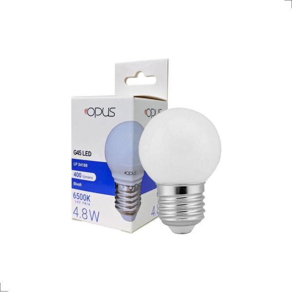 Imagem de Lâmpada Bolinha G45 Led 6500K Branco Frio 4,8W Opus Bivolt